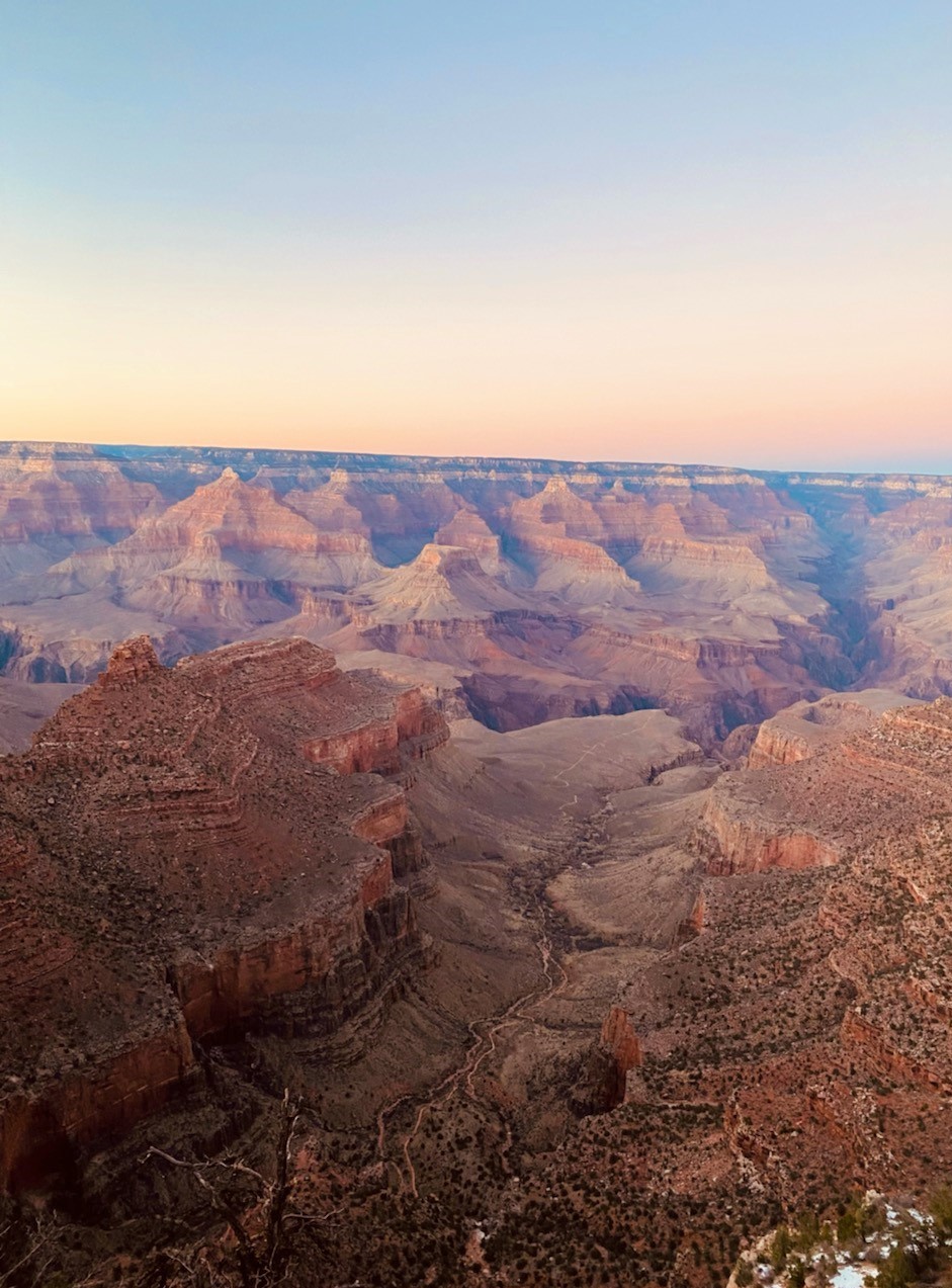 View of the Grand Canyon at Sunrise