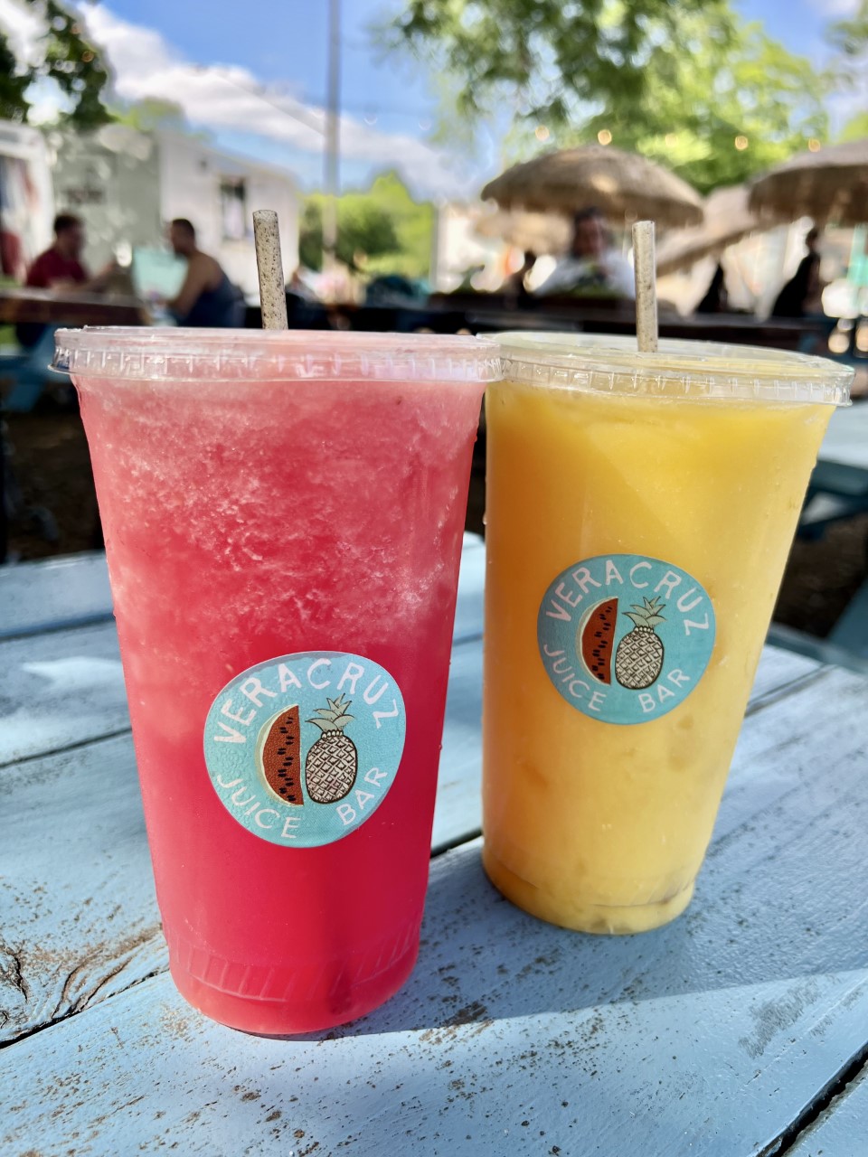 matermelon and mango agua frescas