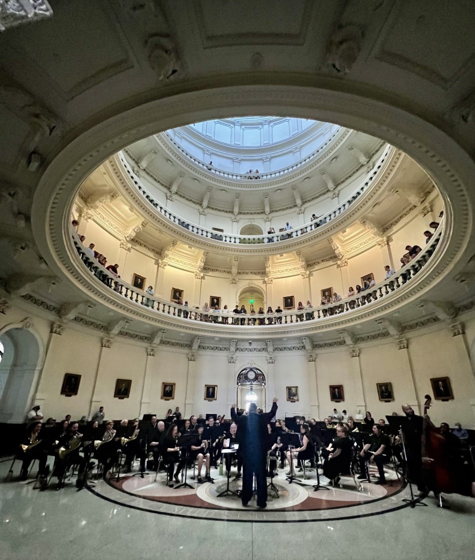 symphony playing in texas capitol rotunda