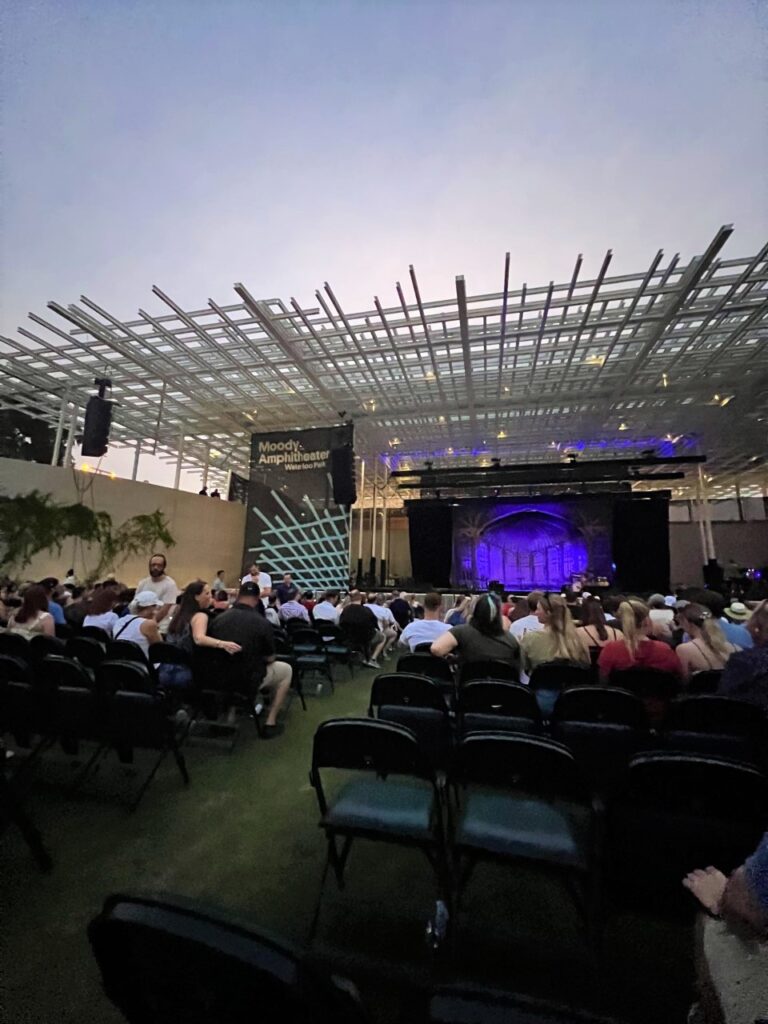 view from a seat at the Moody Amphitheater 