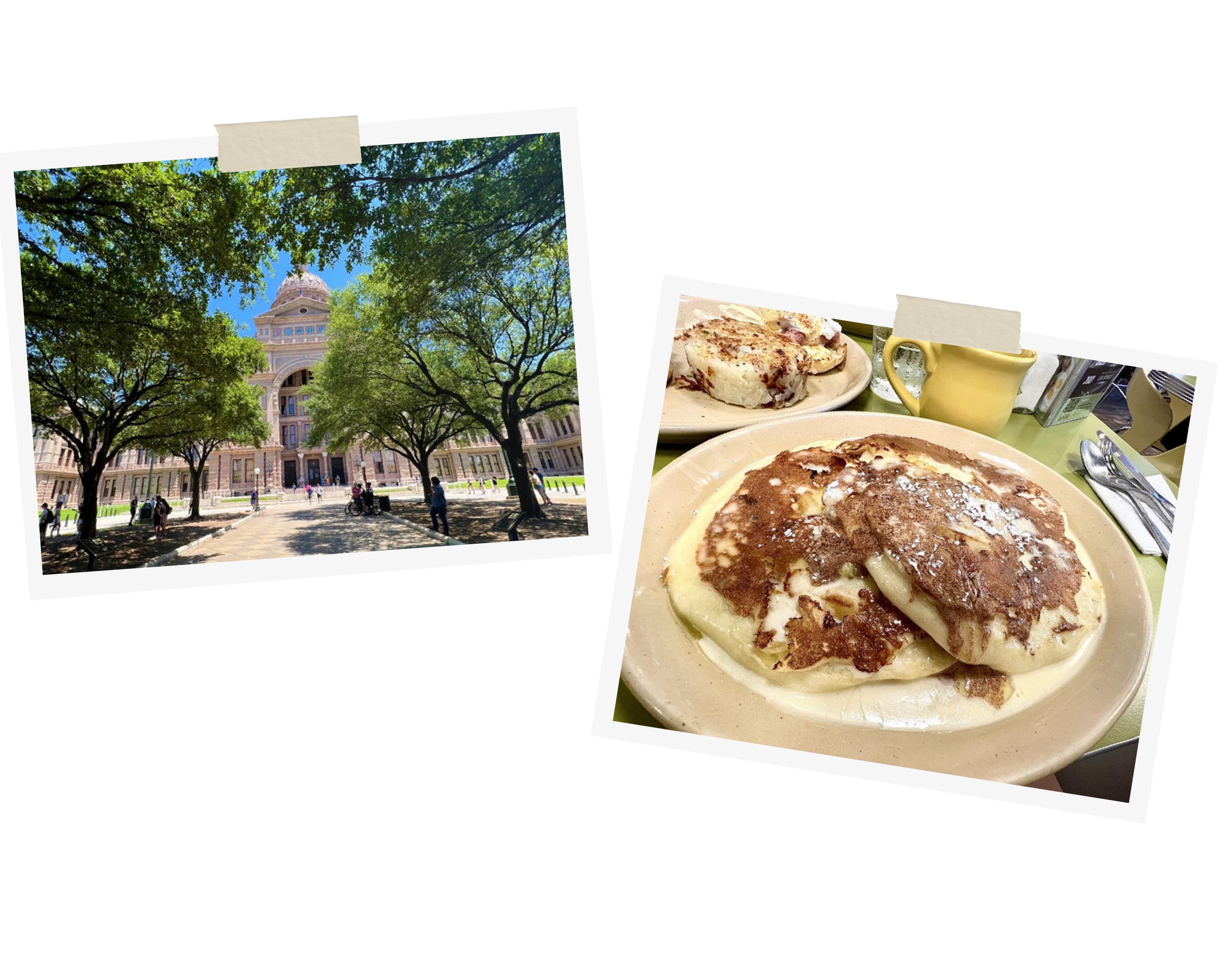 THE STATE CAPITOL BUILDING AND PANKCAKES FOR BRUNCH