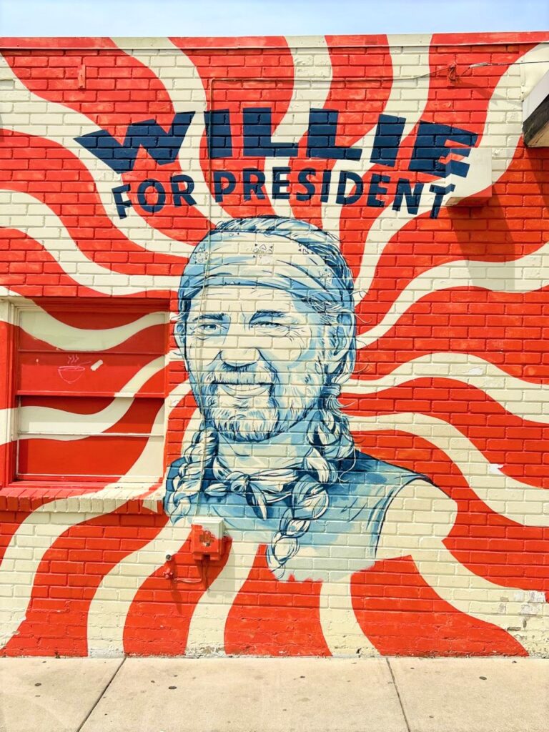 Willie Nelson for President mural