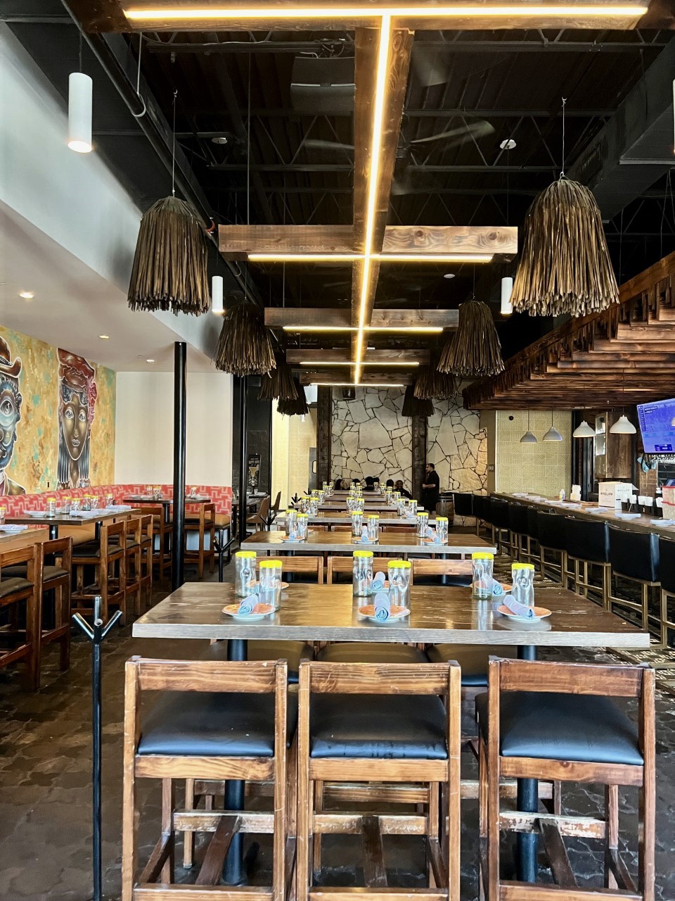 Indoor dining area at Vidorra restaurant