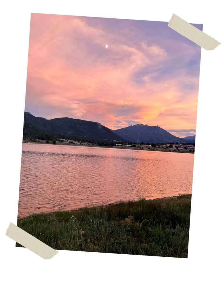 Sunset at Lake Estes