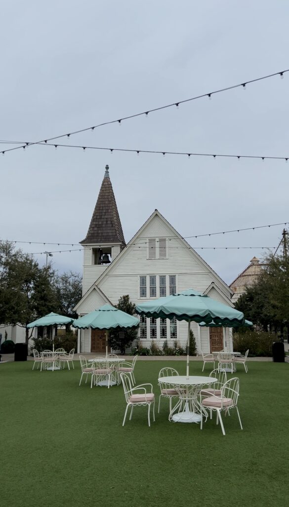 the outside of a old church