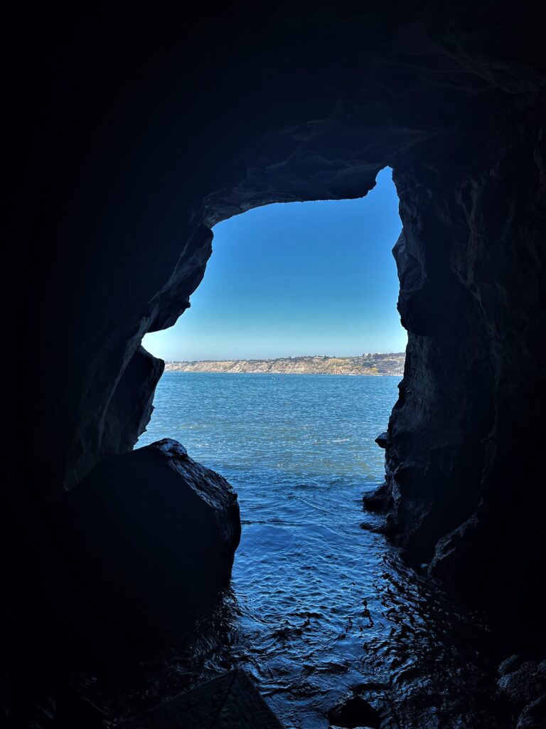 image inside of a sea cave