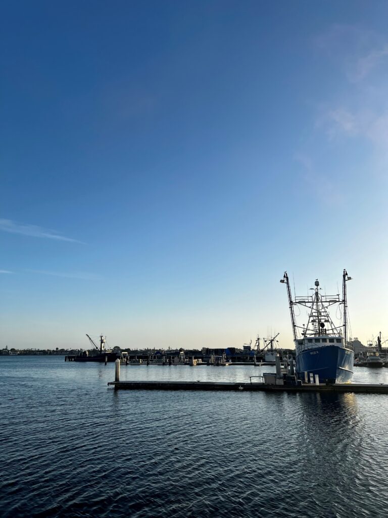 a boat on a dock