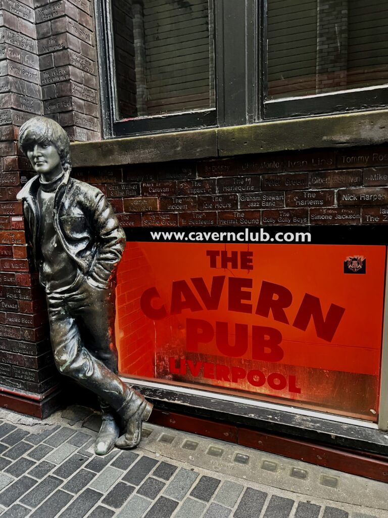 Statue of John Lennon by the Cavern Club in Liverpool