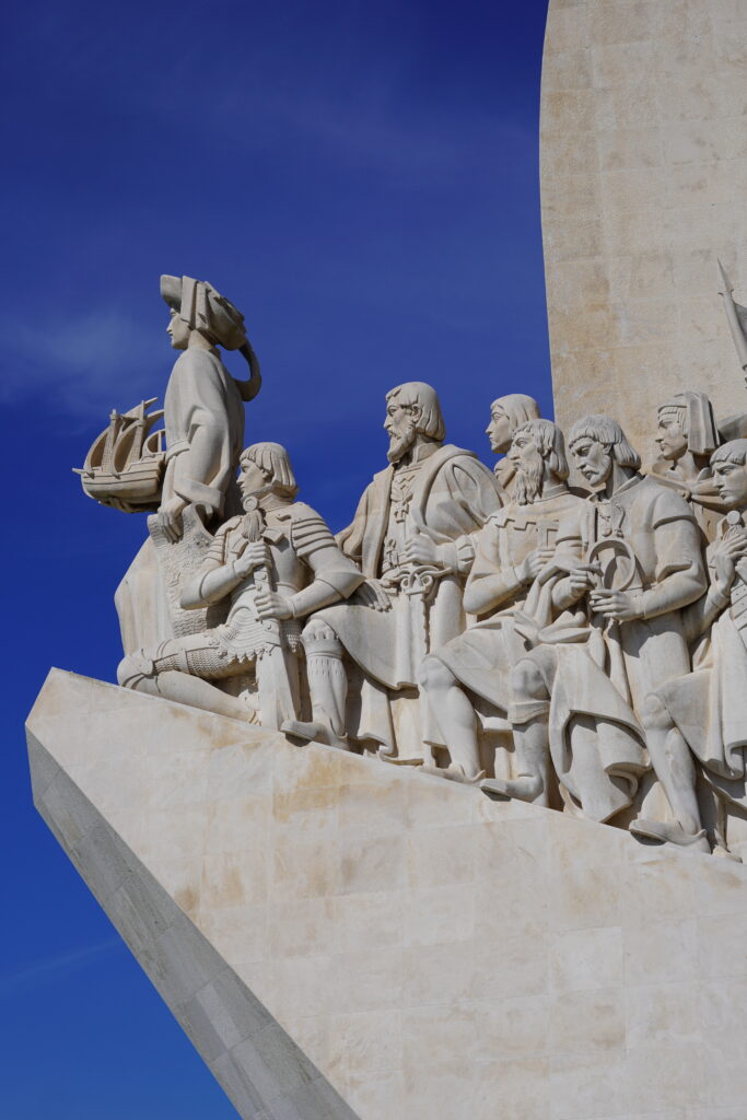 a monument with key Portuguese figures in Lisbon Portugal