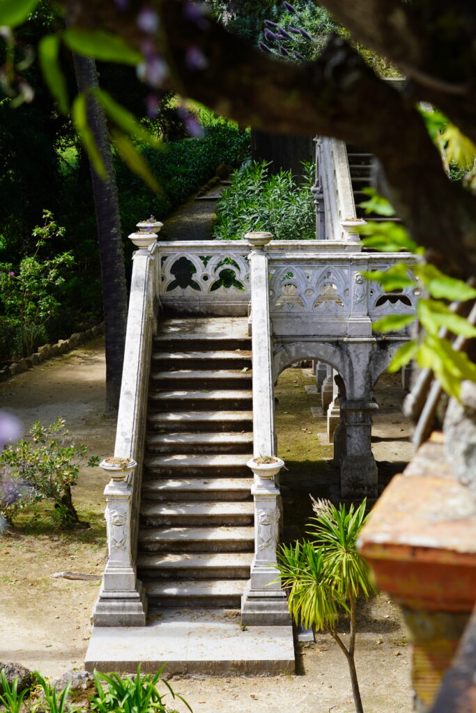 staircase from the Monserrate Palace leading to the gardens